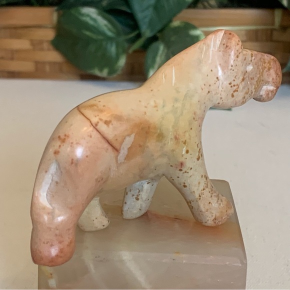Kisii Soapstone Horse Figurine Hand Carved Stone Pony Carving Animal Figure 4” - Picture 5 of 15